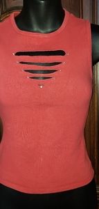 Helium Red sleeveless shirt